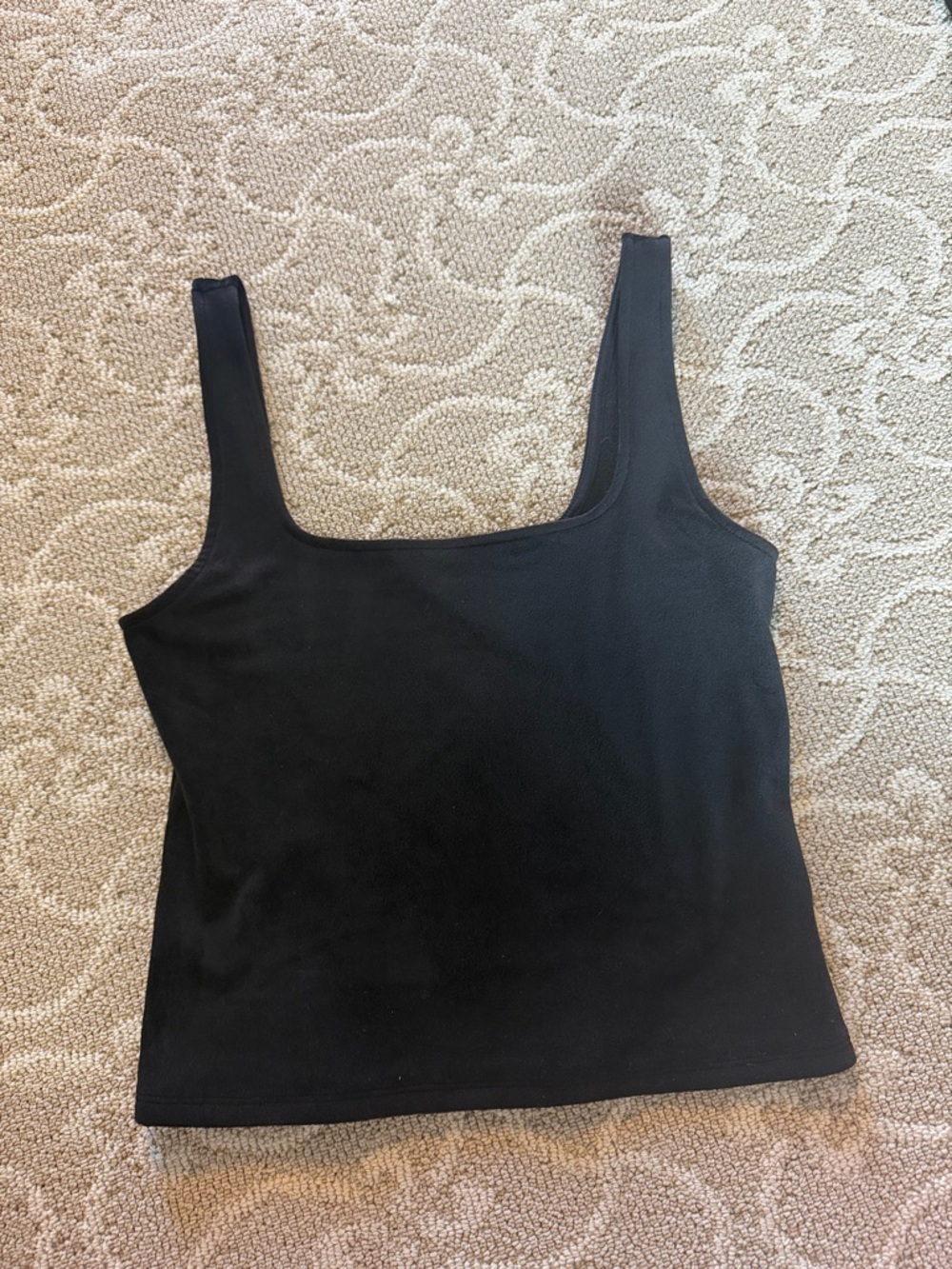 Express Black Square Neck Tank